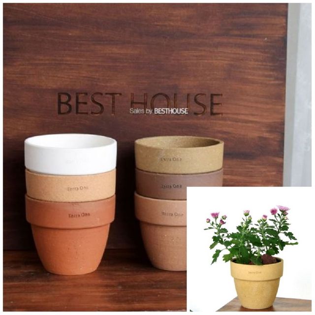 팽이 D15 15x13cm 랜덤컬러 화분만 원형화분 원예용품 토분화분 토기화분