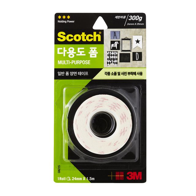 3M DIY 강력 폼 양면테이프 다용도 폼 GN215