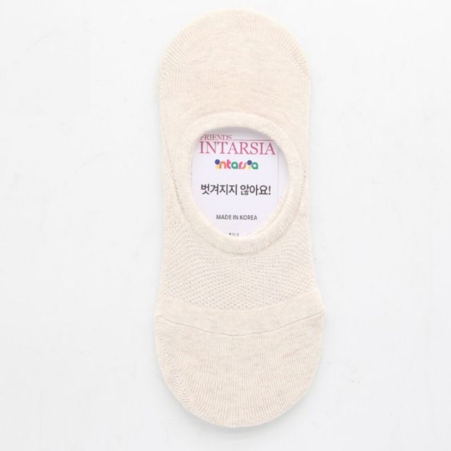 여성 발등 망사 벗겨짐방지 데일리 싹스 베이지