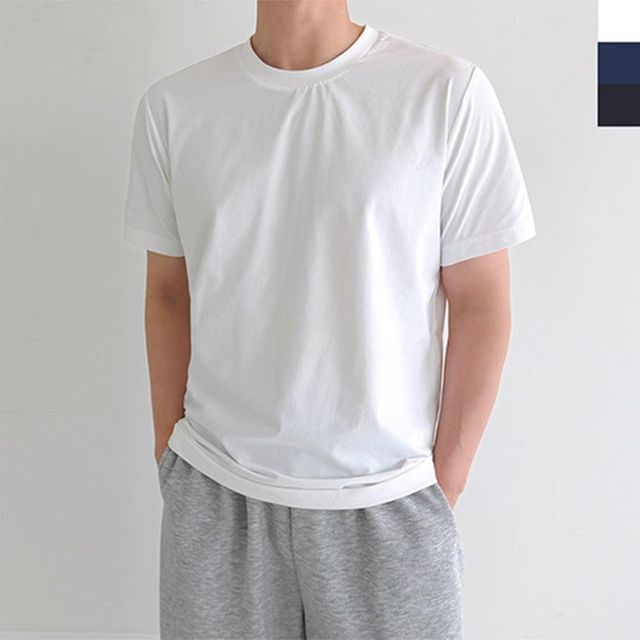 카라티 캐쥬얼 반팔티셔츠 남자친구 티셔츠 남성 면