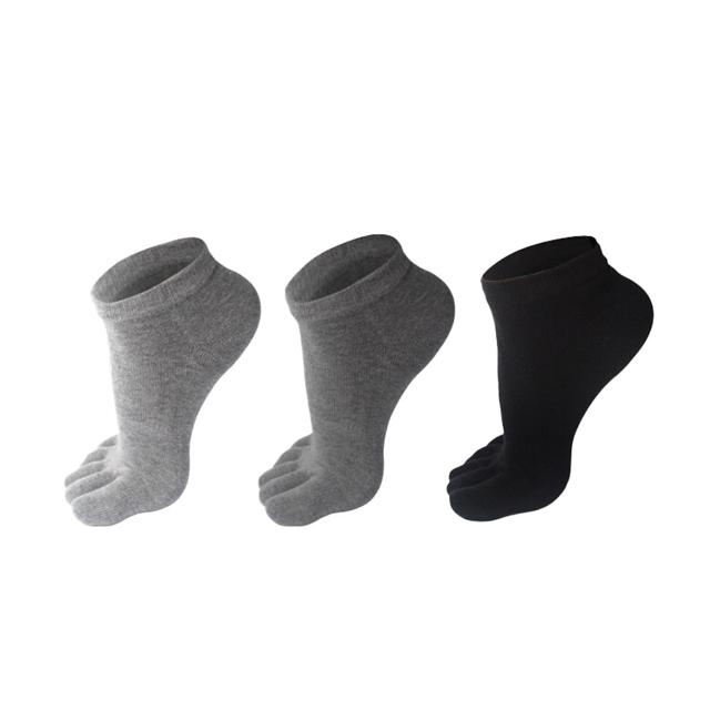 남성용 면백 무지 발가락 단목양말 1켤레