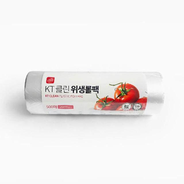 KT크린 위생 롤백 중 500매 - 주방용 비닐백 30x40