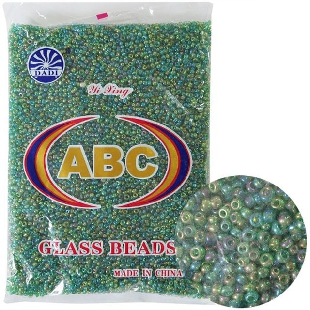 NO.167B 레인보우코팅 시드비즈 딥그린 3mm 455g (455 묶음)