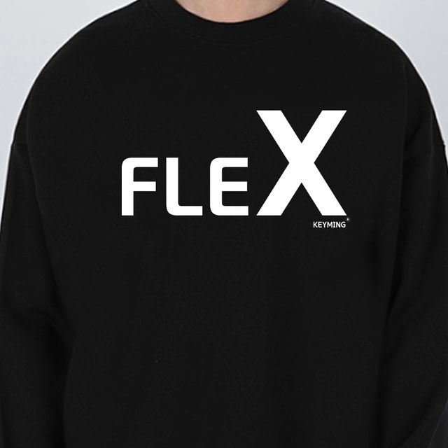 키밍 Flex 맨투맨 가을 커플티 긴팔 데일리 라운드