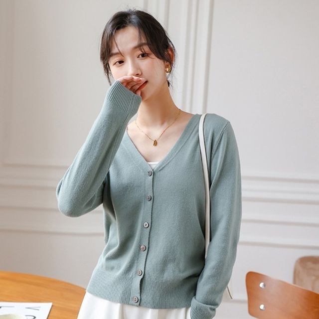 베이직 LK G002 6컬러데일리 가디건 모던 브이넥