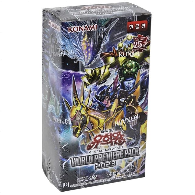 유희왕 카드 월드 프리미어 팩 2023 부스터 박스 TCG 트레이딩 게임 세트