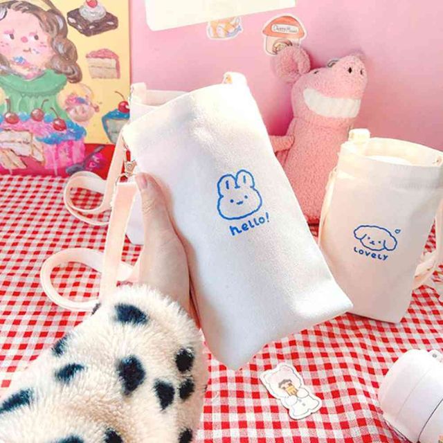 헌군 캔버스 텀블러가방 커피홀더 텀블러파우치 텀블러에코백