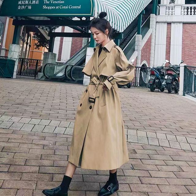 베이직 트렌치코트 가을 롱자켓 루즈핏 2컬러