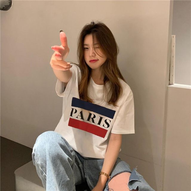 박스티 여자티 여성의류 빅사이즈티셔츠 20대 직장인