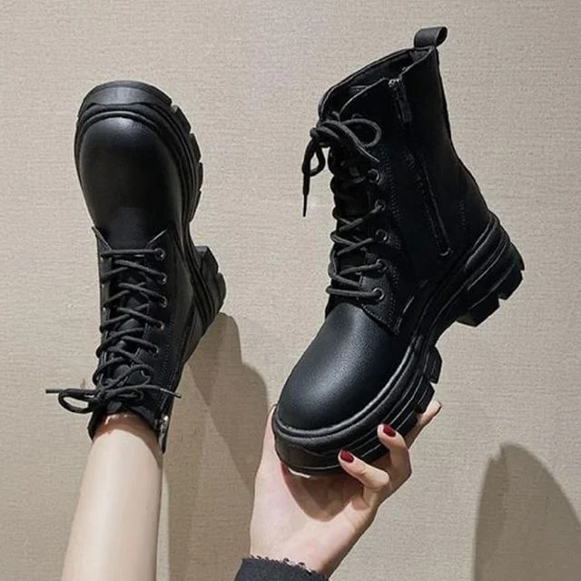 발목부츠 봄여자신발 발목 워커부츠 미들부츠 부티