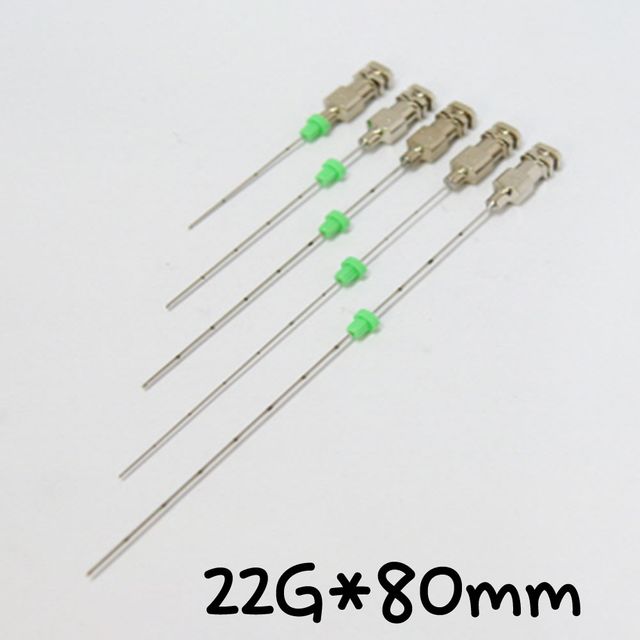 블럭니들(신경차단) 22GX80mm 일회용 메탈침 천자침
