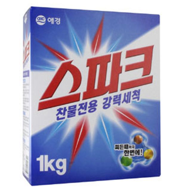 스파크 1KG 세탁세제 빨래세제 일반세탁기 드럼세탁기용