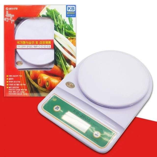 디지털 전자저울 2kg 주방 계량 베이킹 저울