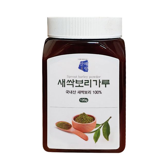 산해랑 국내산 어린잎 새싹보리분말(노지재배)120g
