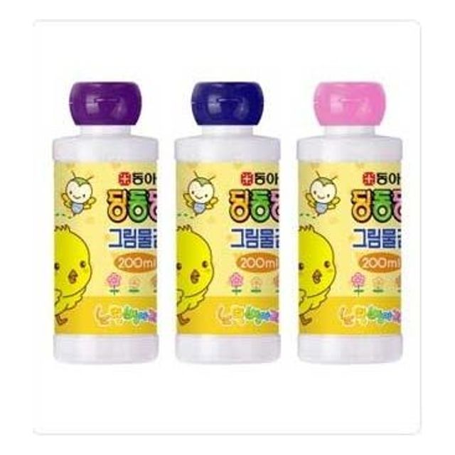 동아 딩동댕 그림물감 200ml 낱색 - 아이 안전 친환경 수채화 물감
