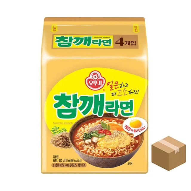 오뚜기 참깨라면 멀티팩 115gX4봉X8개, 고소한 참깨 풍미 라면