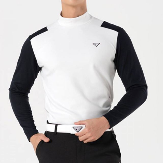 TBZ JJM-SS12 남자골프티셔츠 포인트어깨 화이트