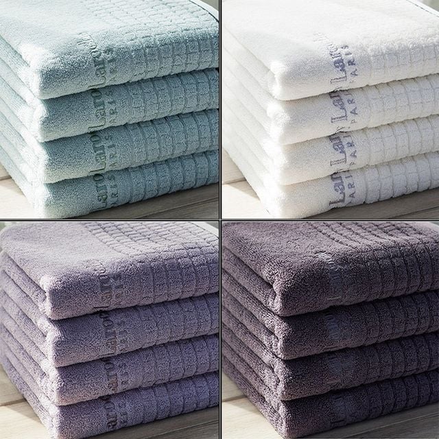 큐브무늬 고급형 호텔수건 30수 160g 세면타월 세트