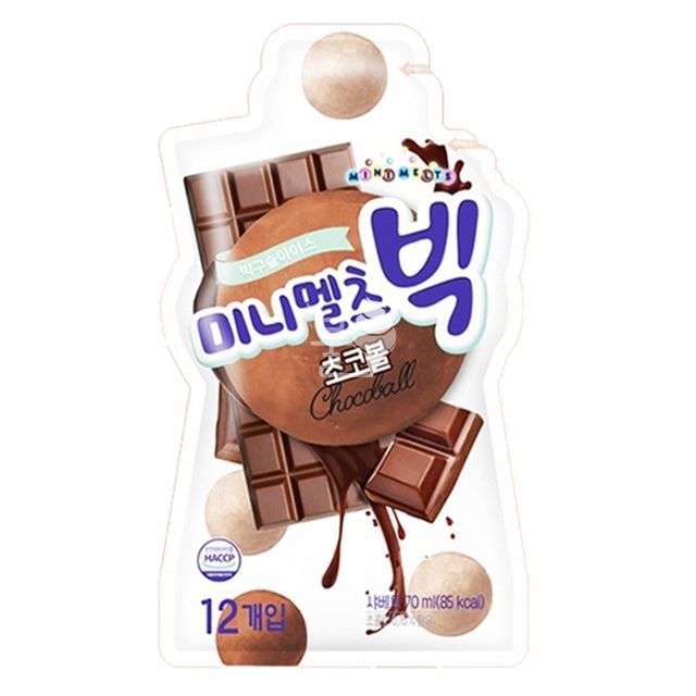 롯데) 미니멜츠 빅구슬 초코볼 24개