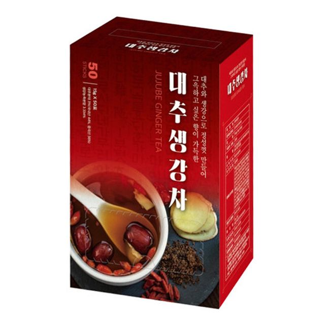 (무배) 지노씨앤티 대추생강차 50스틱