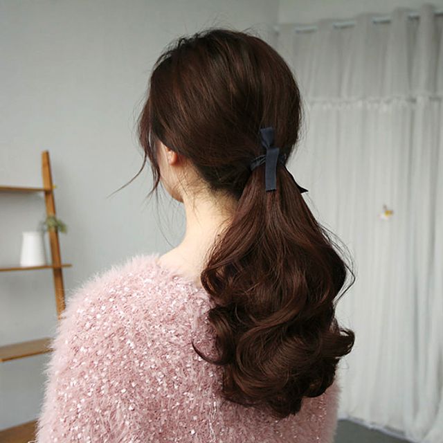 가발 롱 긴머리 묶음머리