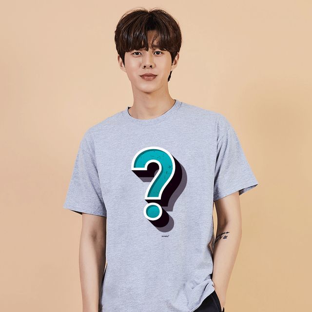 키밍 물음표 멋진티셔츠 티셔츠프린팅 흰티