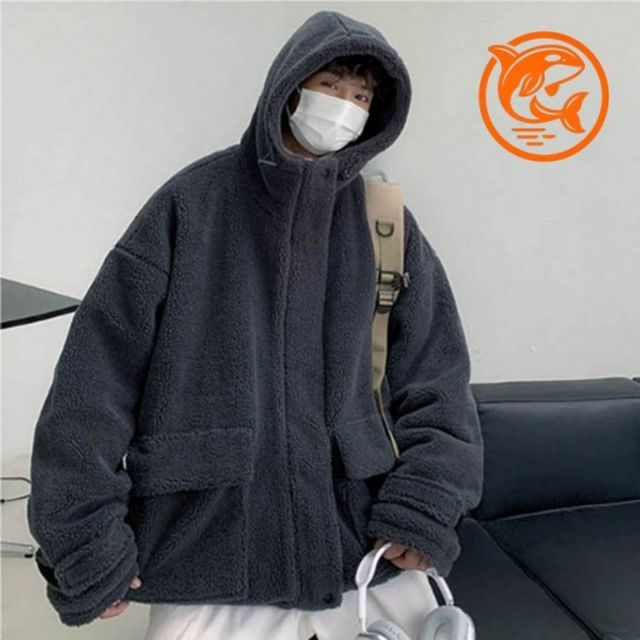 후드티 가벼운 후드 점퍼 겨울 따뜻한 보송보송 남성용 스타일리시 패딩 후드집업 의류
