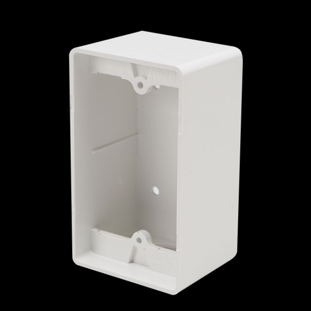 PVC 노출BOX 콘센트 승압 (1개용) 54MM 70x120 신형