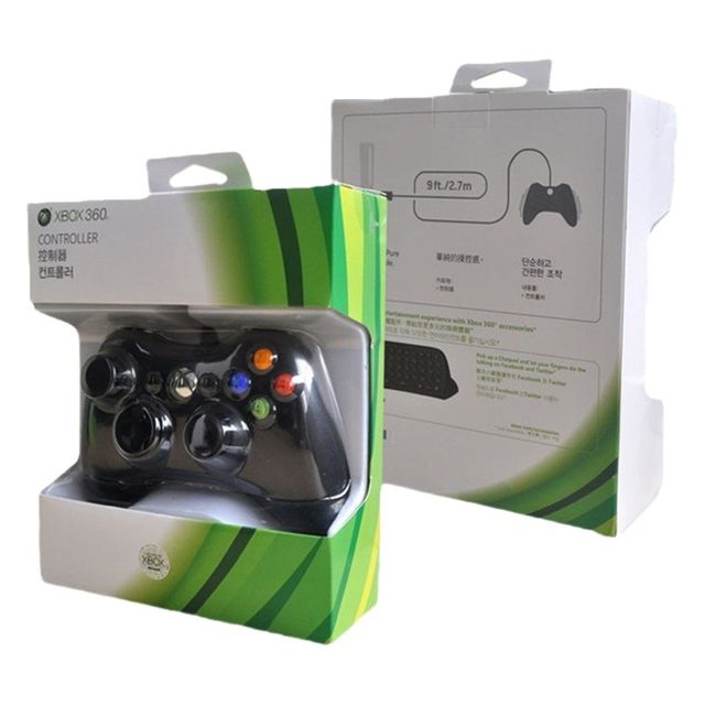 재고 XBOX 핸들 XBOX360 핸들 PC 유선 더블 진동 증기