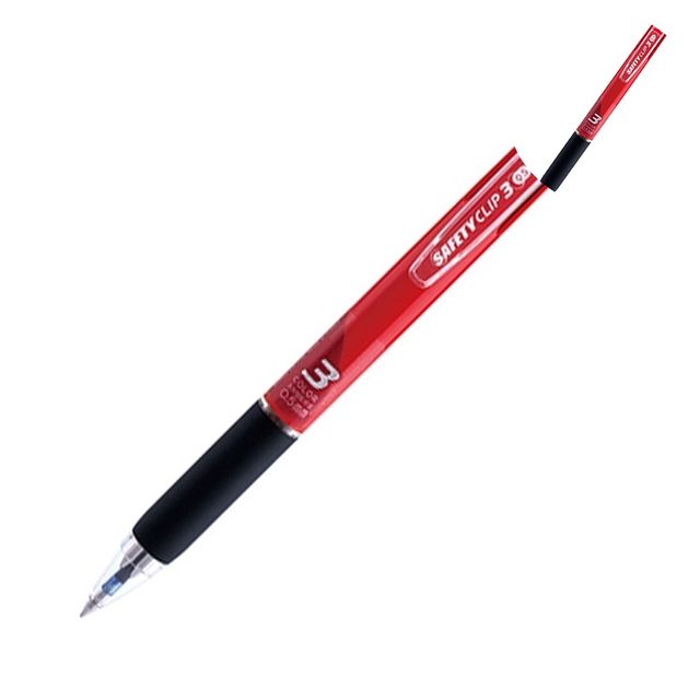 사은품볼펜 판촉볼펜 3색 볼펜 0.5mm 레드