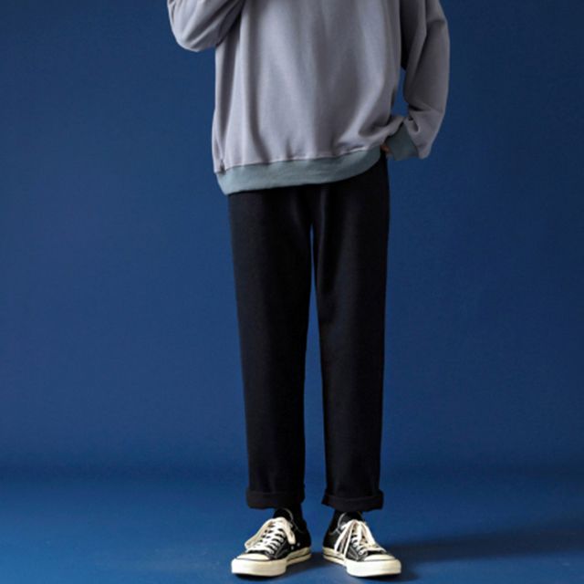 통 넓은 남자 캐주얼 패션 바지 청 데님 패션 팬츠