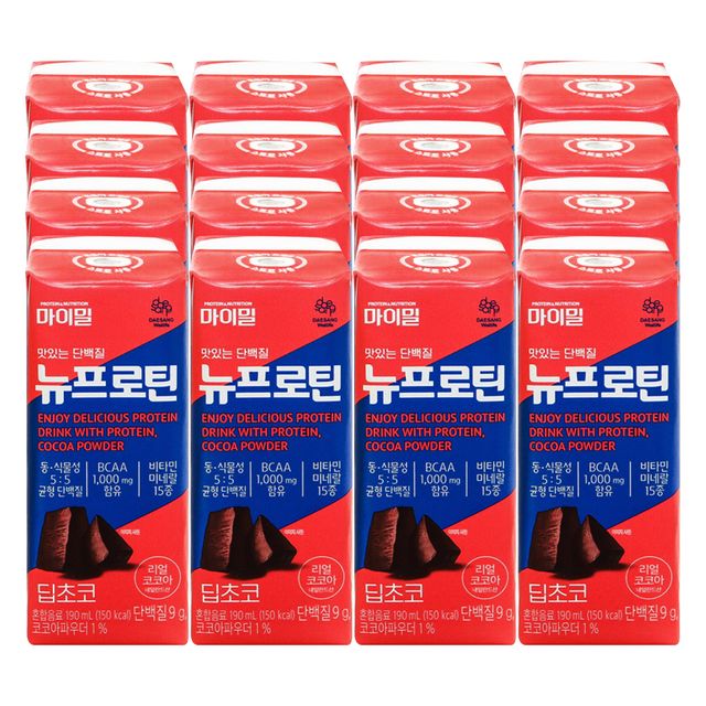 마이밀 뉴프로틴 딥초코 190ml x 16팩 1박스