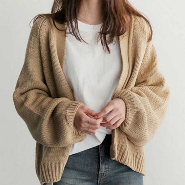 가디건 나들이외출패션 사무실 봄가을데이트룩 코디