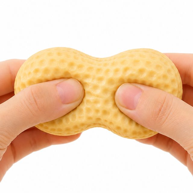 땅콩 크런치 말랑이 키링 슬랑이 스퀴시 땅콩 슬랑이 말랑이 장난감 피젯 스트레스볼