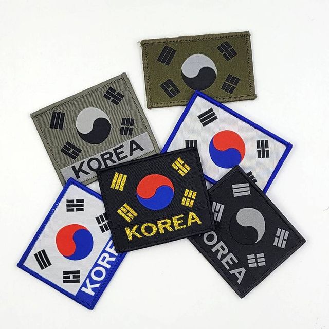 TBZ 밀리터리 대한민국 태극기 자수 와펜 G