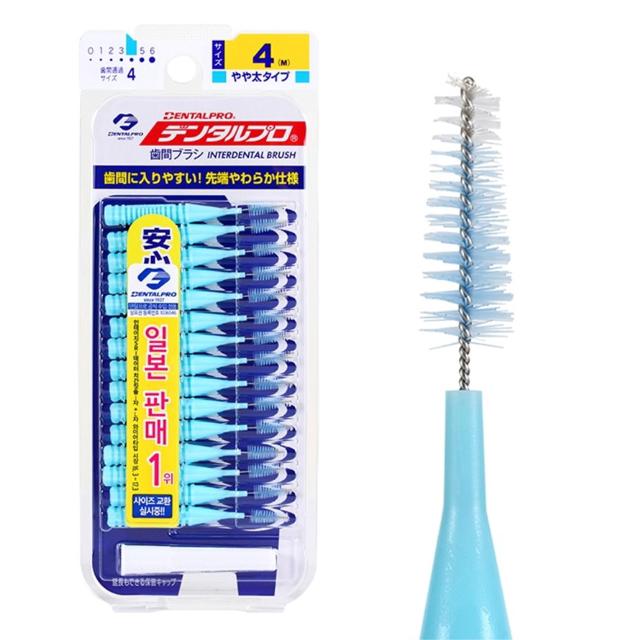 덴탈프로 치간칫솔 15P M사이즈 - 효과적인 치간 세정