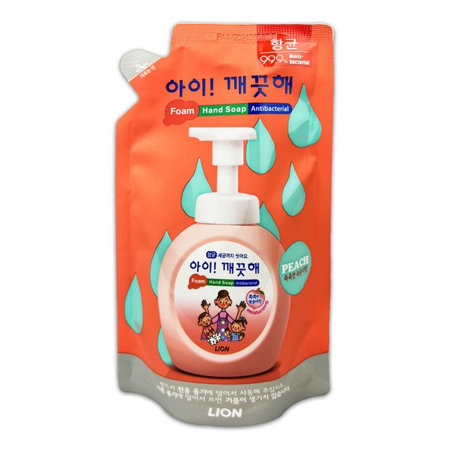 아이깨끗해 항 균 폼 복숭아향 리필용핸드워시200ml-O