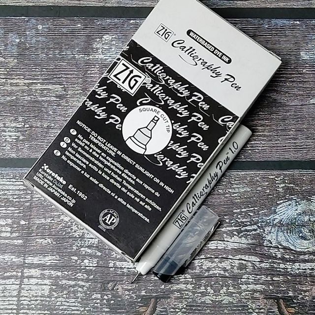 쿠레타케 지그 사각닙 캘리그라피펜 1.0mm 12개입