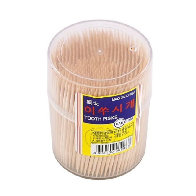 양면 이쑤시개 자작 나무 요지 6.4cm 520EA x 10통