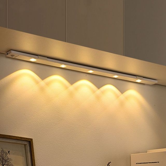 USB충전 무선 동작감지 LED 센서등 60cm 화이트