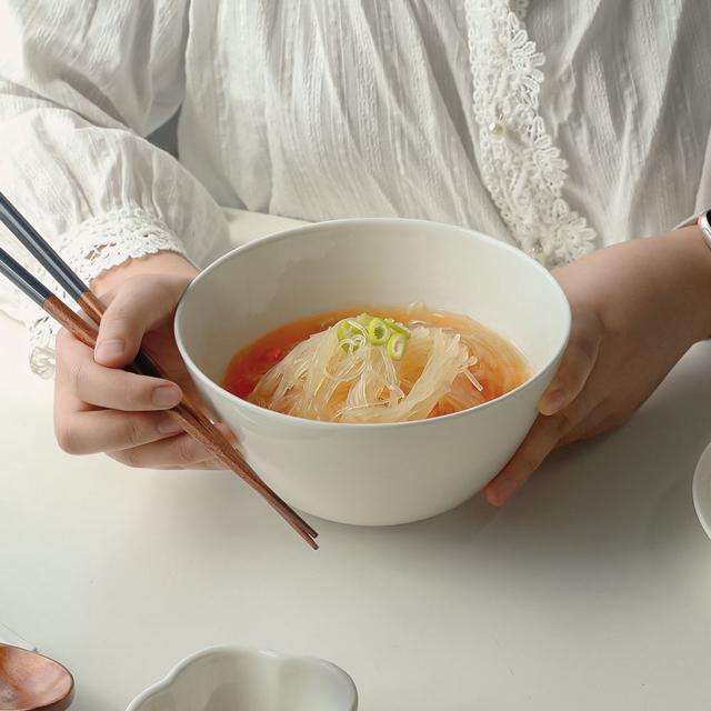 우동기 2p 면기세트 라면 국수그릇 도자기 소면기