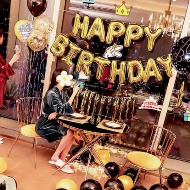생일 풍선세트 (손펌프포함) 인테리어풍선 생일파티용품
