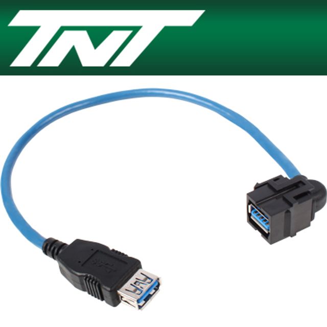 강원전자 TNT USB3.0 AF/AF 스냅인 멀티 케이블 타입 모듈 0.3m NM-TNTG05