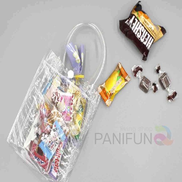구디백 투명 선물포장가방 간식구디백 어린이집구디백 투명손잡이봉투 투명pvc쇼핑백