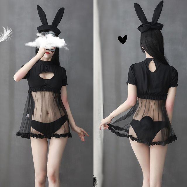 바니걸 기모노 바니복 의상 산타 코스프레 속옷 슬립