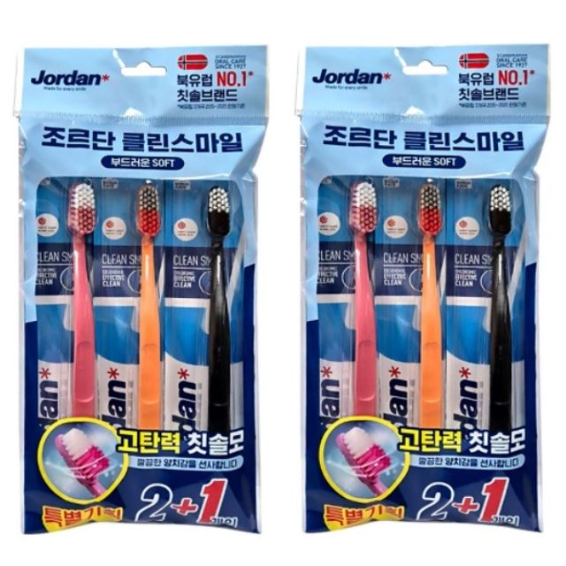 부드러운 고탄력 칫솔모 칫솔세트 3개입 2개