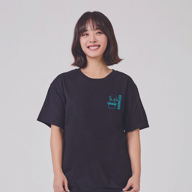키밍 토끼 rabbit 오버핏반팔 원단좋은티셔츠