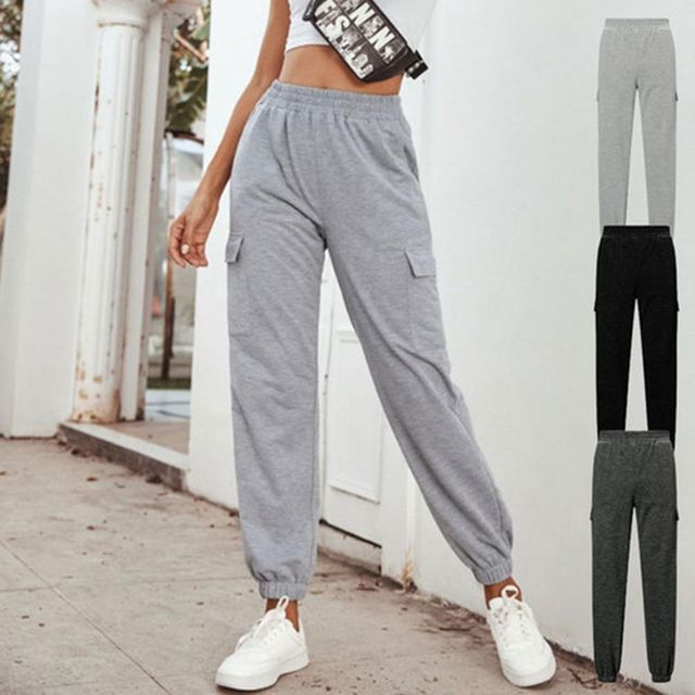 일자 허리밴딩 배기바지 면 배기 긴바지 루즈핏 신상