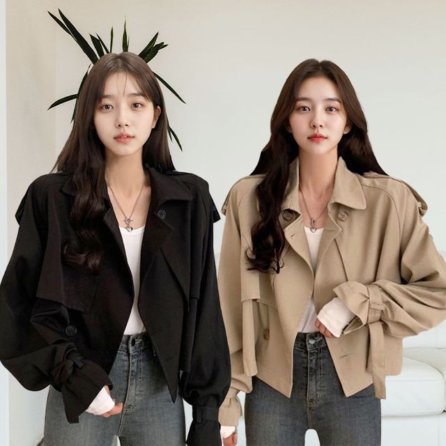 온나핏 간절기자켓 더블단추자켓 자켓 베이직자켓 캐