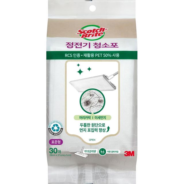 스카치브라이트 정전기 청소포 표준형(30매)